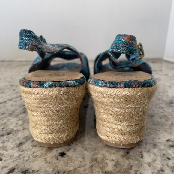 Bella Vita Wedge Sandals Colorful Women's 8.5M - Picture 4 of 8